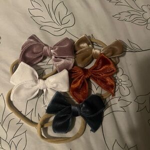 Velvet Bow Hair headband baby- Multicolor